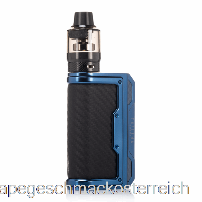 Lost Vape Thelema Quest 200 W Starterkit Blau / Kohlefaser-Vape-Geschmack